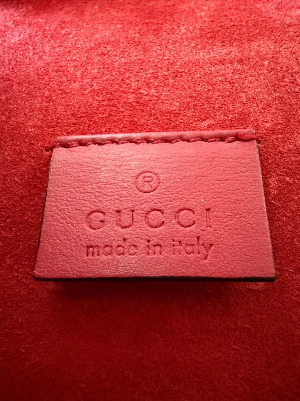 Gucci: GG Canvas and Red Suede Mini Dionysus Shoulder Bag AUTHENTIC - Picture 14 of 16